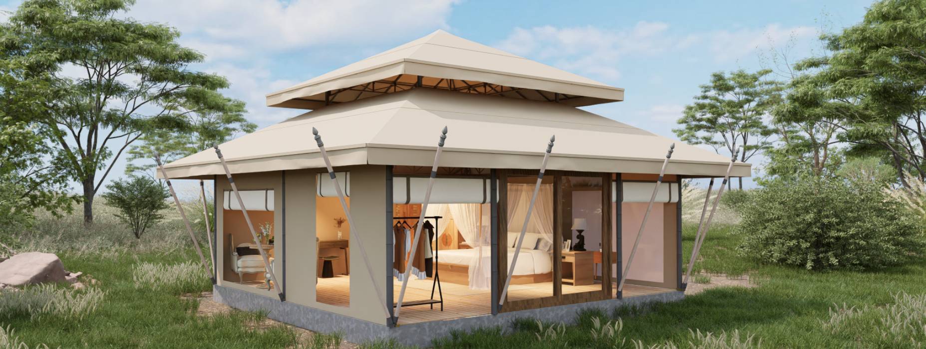 河西区户外野奢帐篷